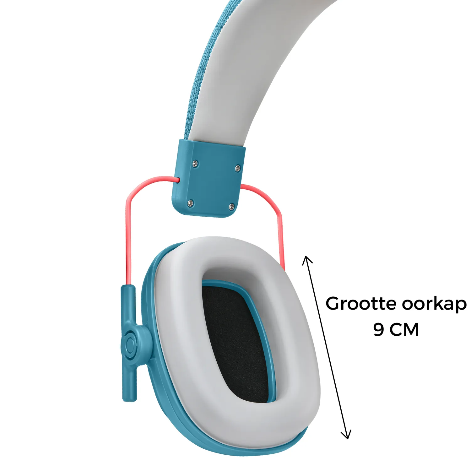 WISEQ gehoorbescherming kinderen oorkap blauw 28dB