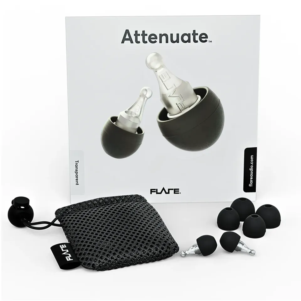Flare Audio Attenuate oordoppen transparant -12dB