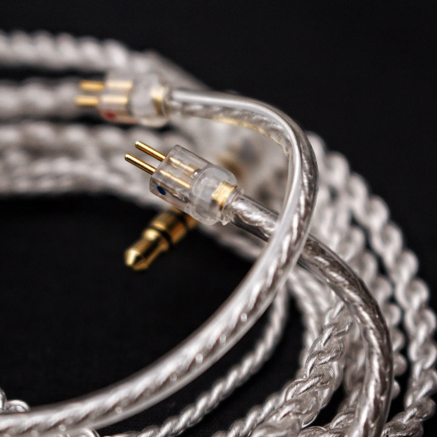 Fatfreq 2-Pin SPC IEM-kabel quad braided
