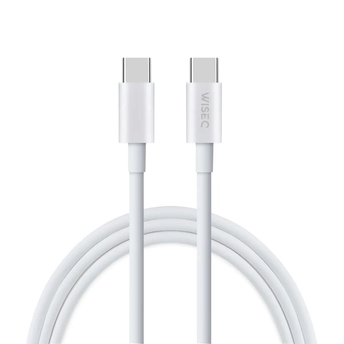 WISEQ 45W USB-C oplader 3-poorts wit 2 meter PD