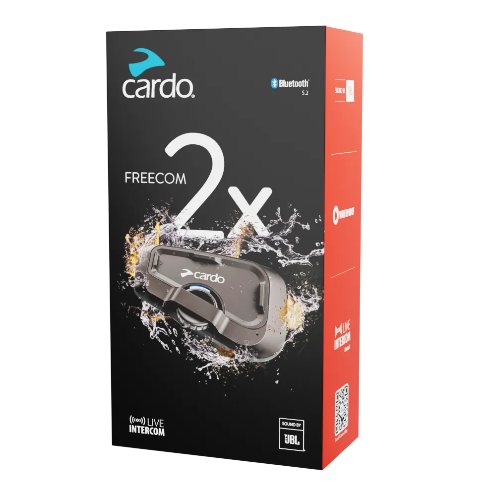 Cardo Freecom 2X Duo bluetooth intercom JBL