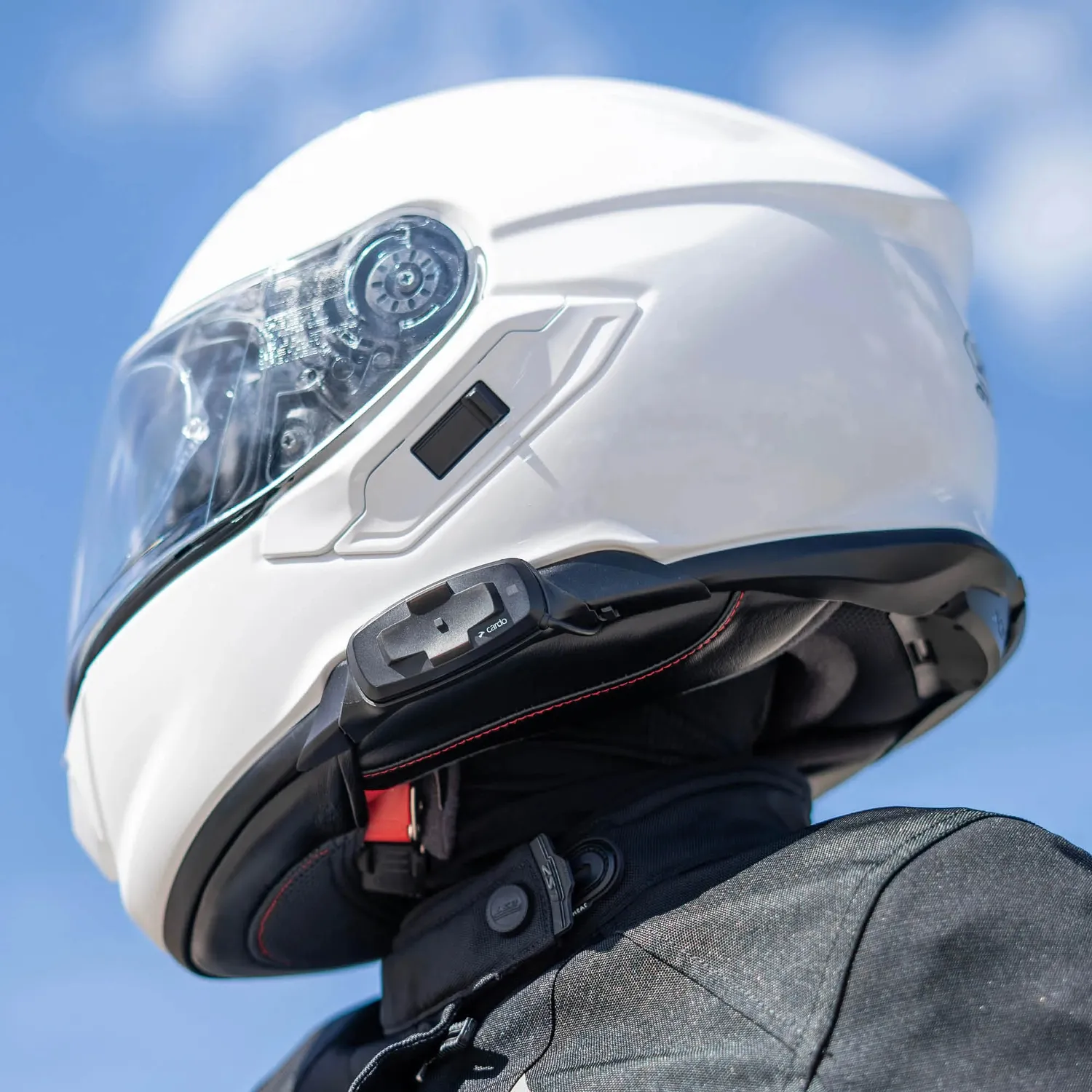 Cardo 4X-S Bluetooth intercom voor Shoei Gen 3 helder geluid