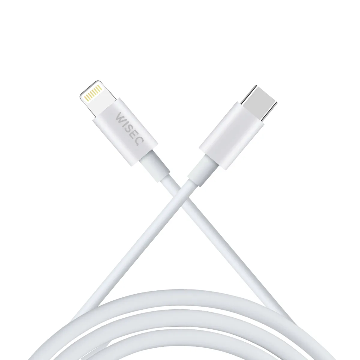 WiseQ 25W iPhone Oplader Lightning Kabel 2 Meter Wit
