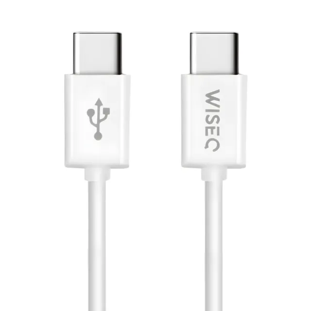 WISEQ USB-C naar USB-C kabel 2 meter wit snellaad
