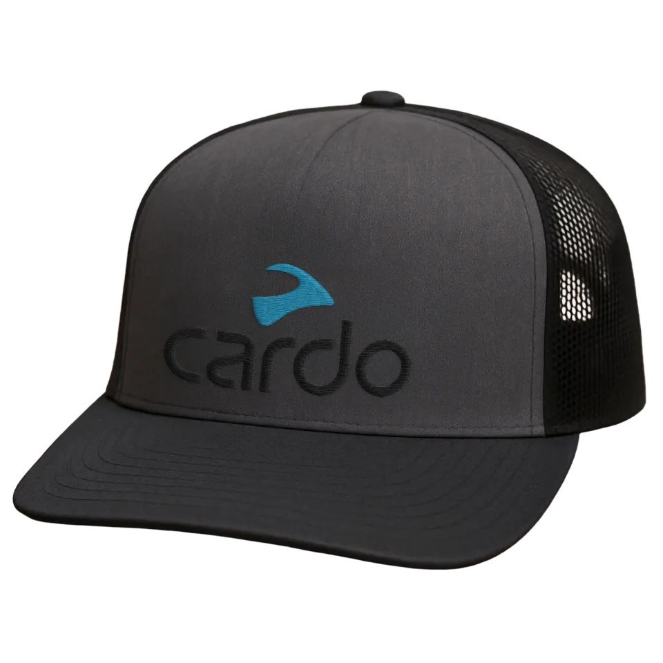 Cardo Cap pet flat peak verstelbaar zwart