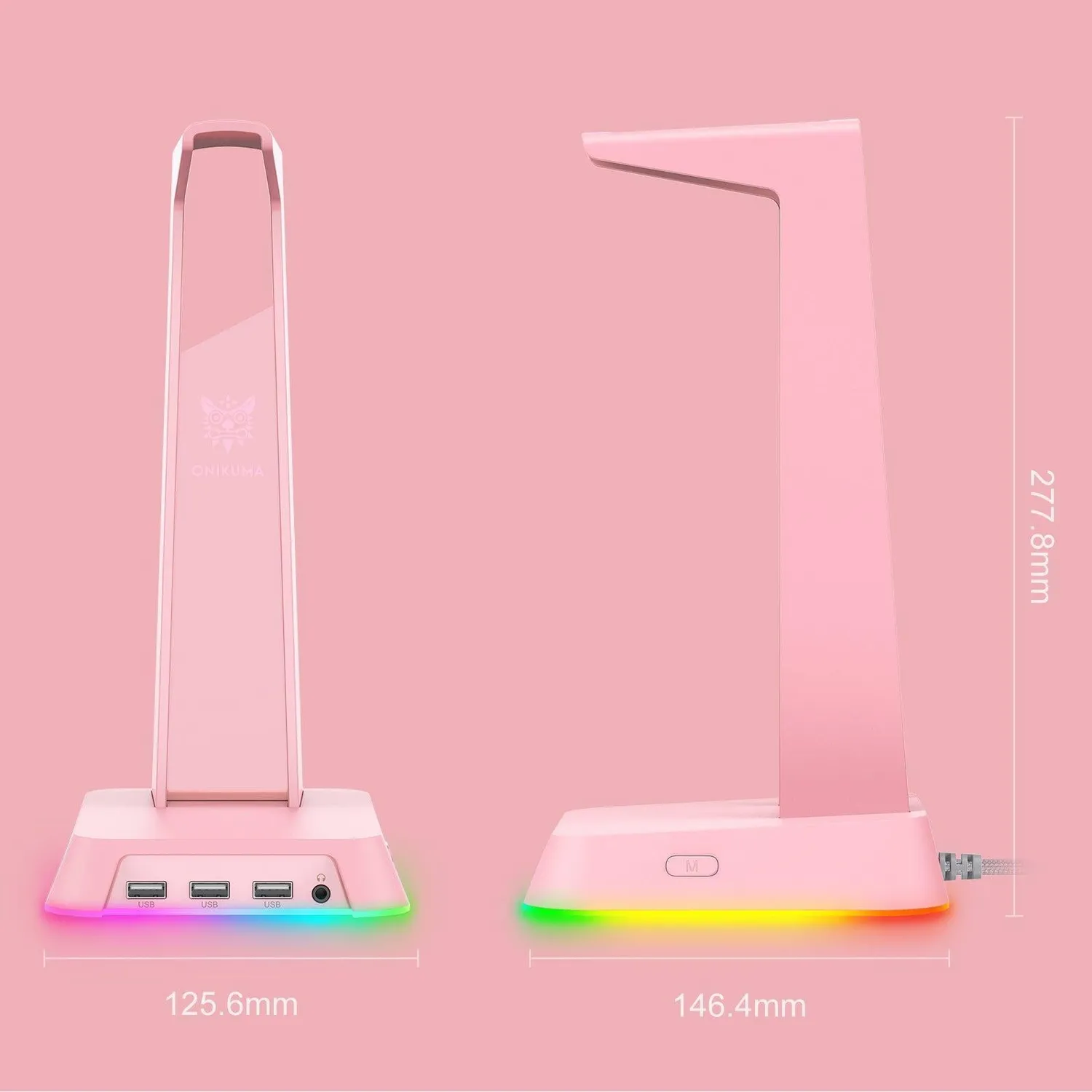 ONIKUMA ST2 headset standaard zwart met RGB