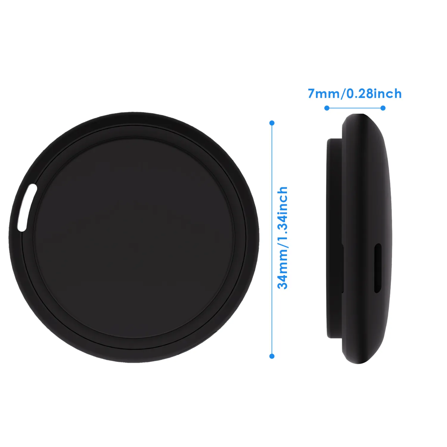 WiseQ GPS Tracker Bluetooth Tag Zwart met Houder