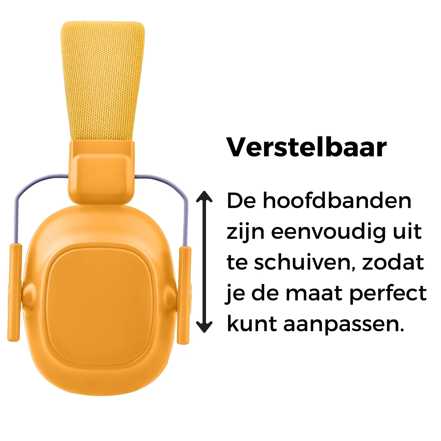 WISEQ gehoorbescherming kinderen oorkap geel 28dB