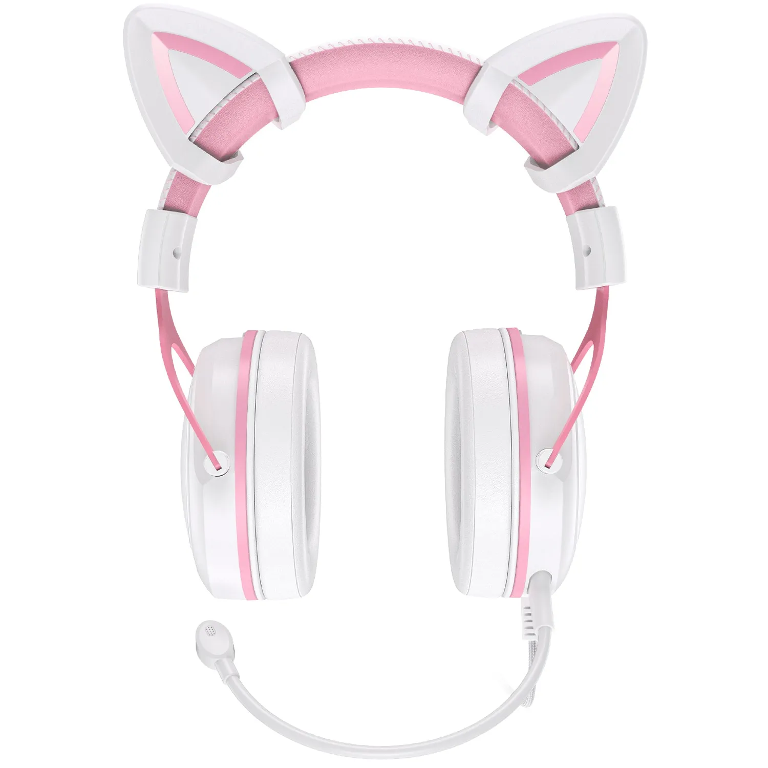 ONIKUMA X10 gaming headset roze kattenoren bedraad