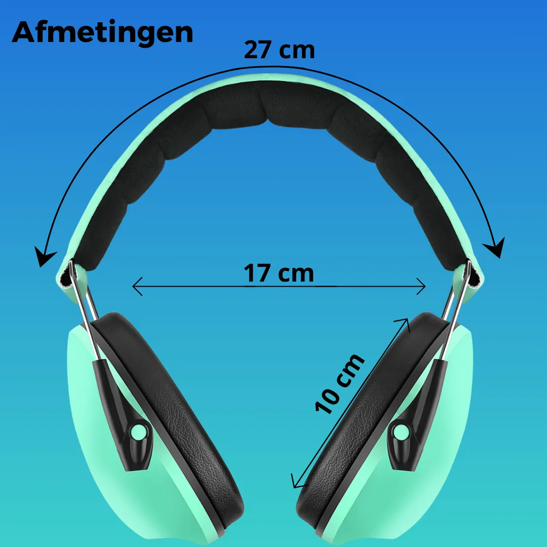 WISEQ Gehoorbescherming Kinderen Oorkappen Mintgroen 26dB