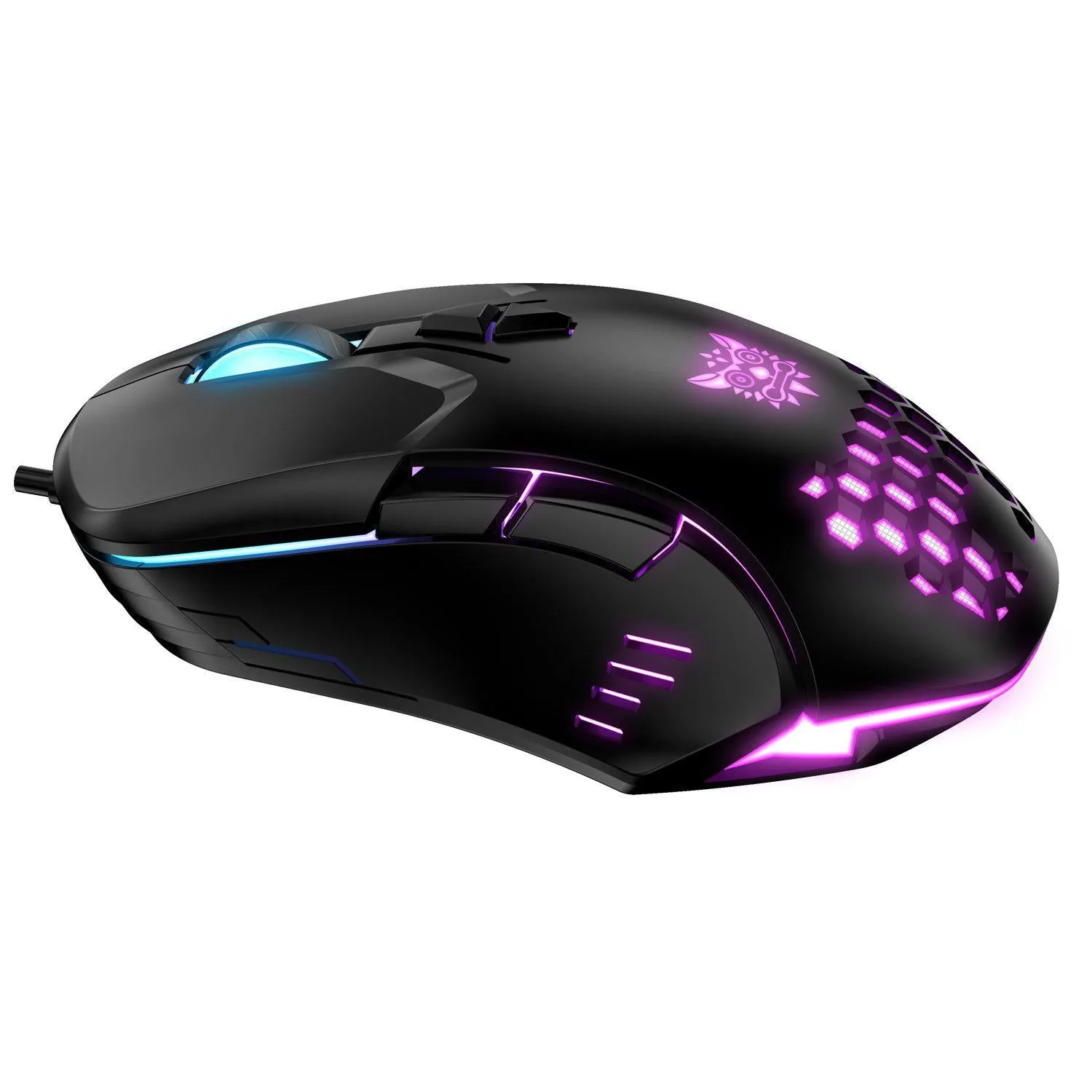 ONIKUMA CW902 gaming muis bedraad zwart 6400 DPI
