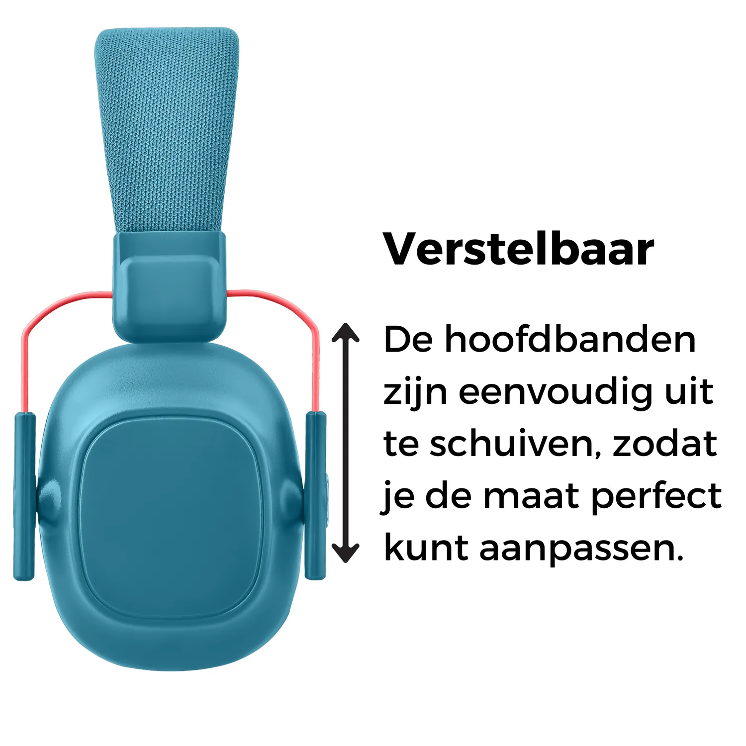 WISEQ gehoorbescherming kinderen oorkap blauw 28dB