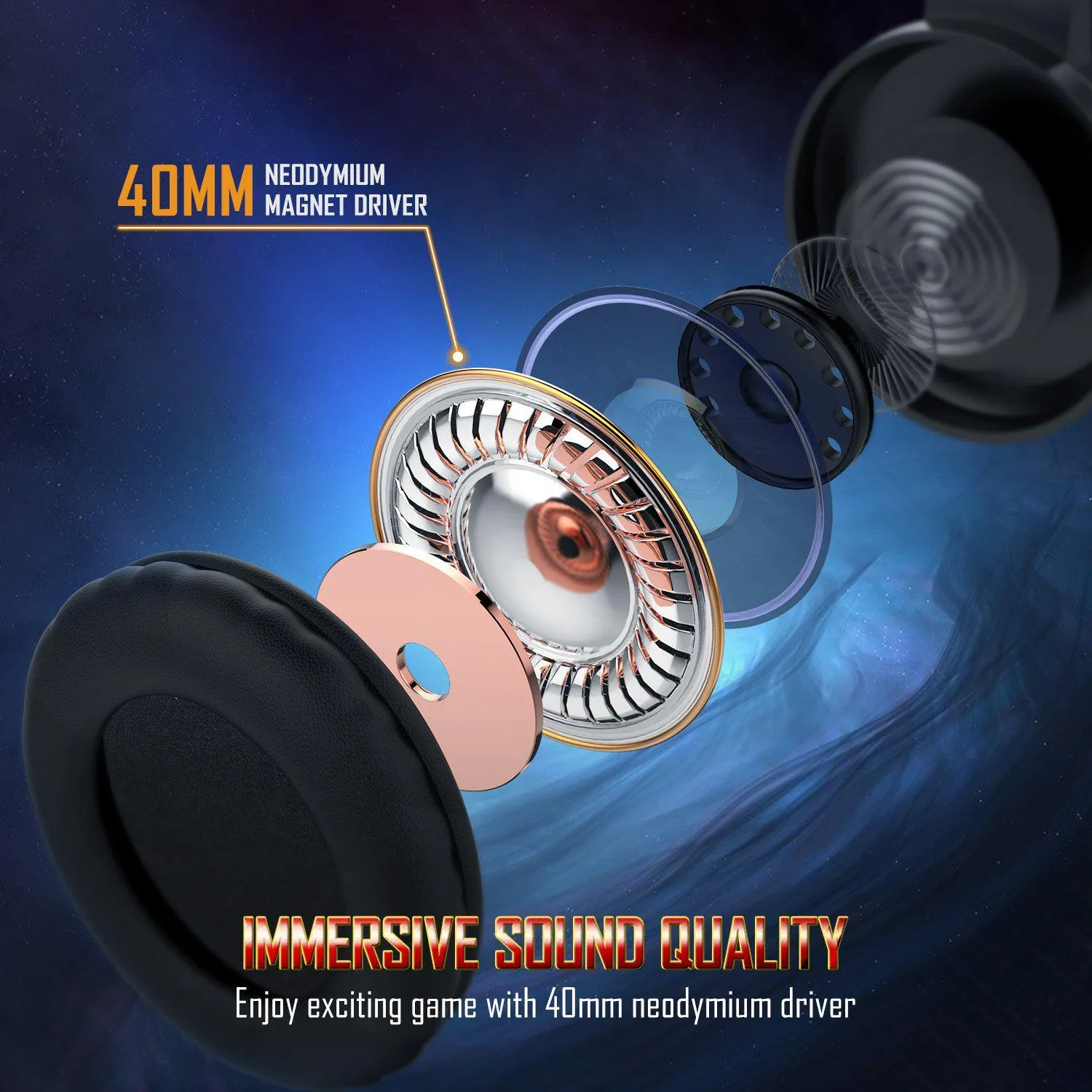 ONIKUMA K19 gaming headset zwart bedraad stereo