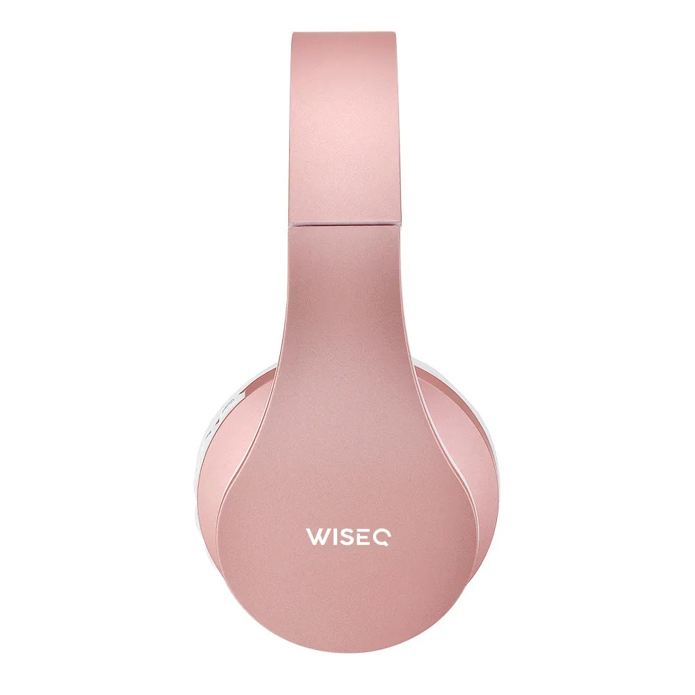 WiseQ BTwireless Kinder Koptelefoon Roze – 8 uur muziek