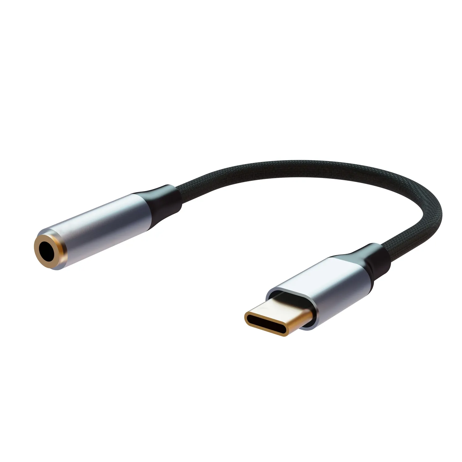 Flare USB-C adapter naar 3.5mm jack kabel zwart audio