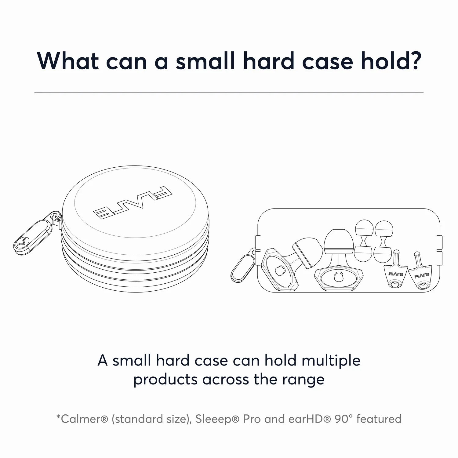 Flare Audio hard case Small oordopjes bewaardoos
