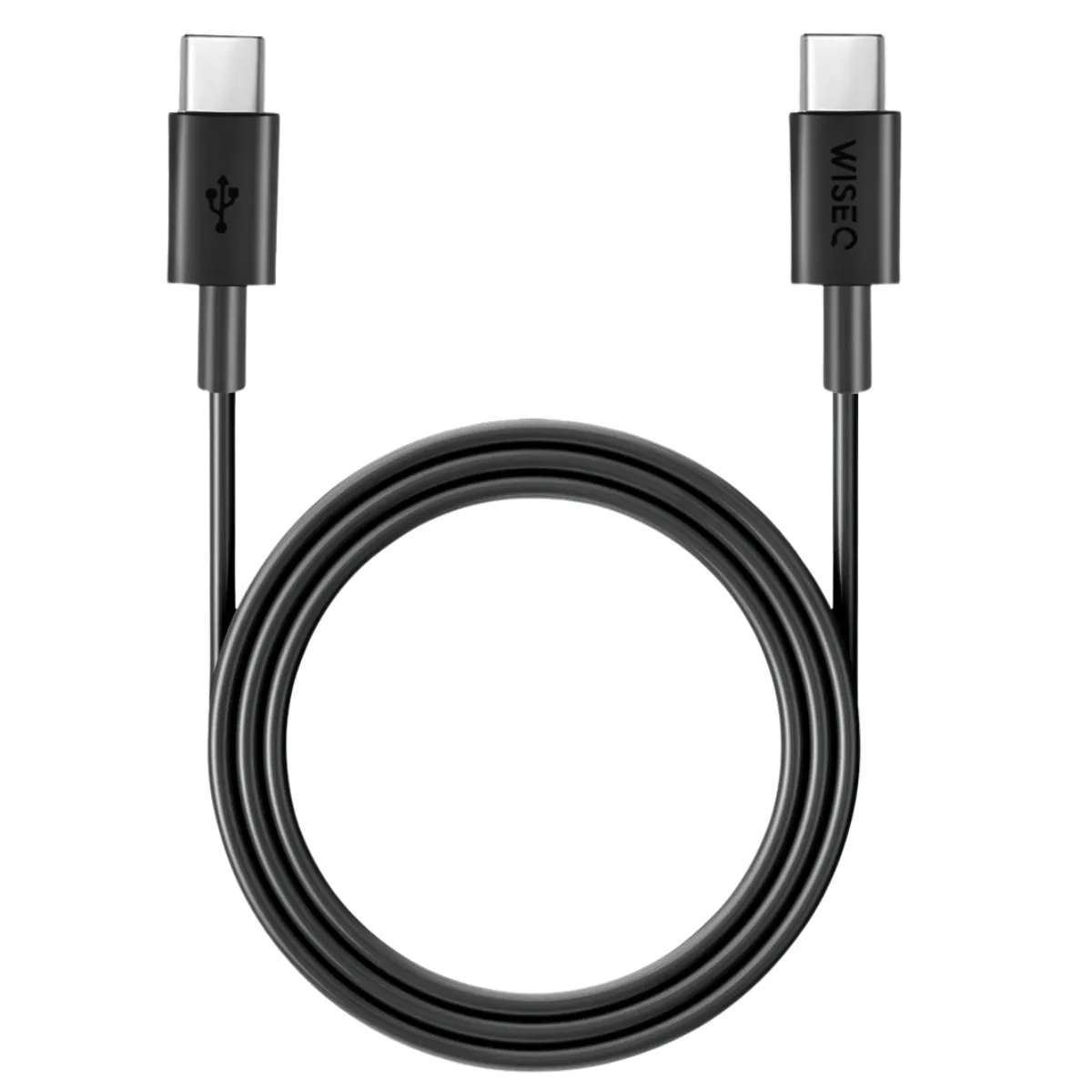 WISEQ USB-C naar USB-C kabel zwart 3 meter 25W