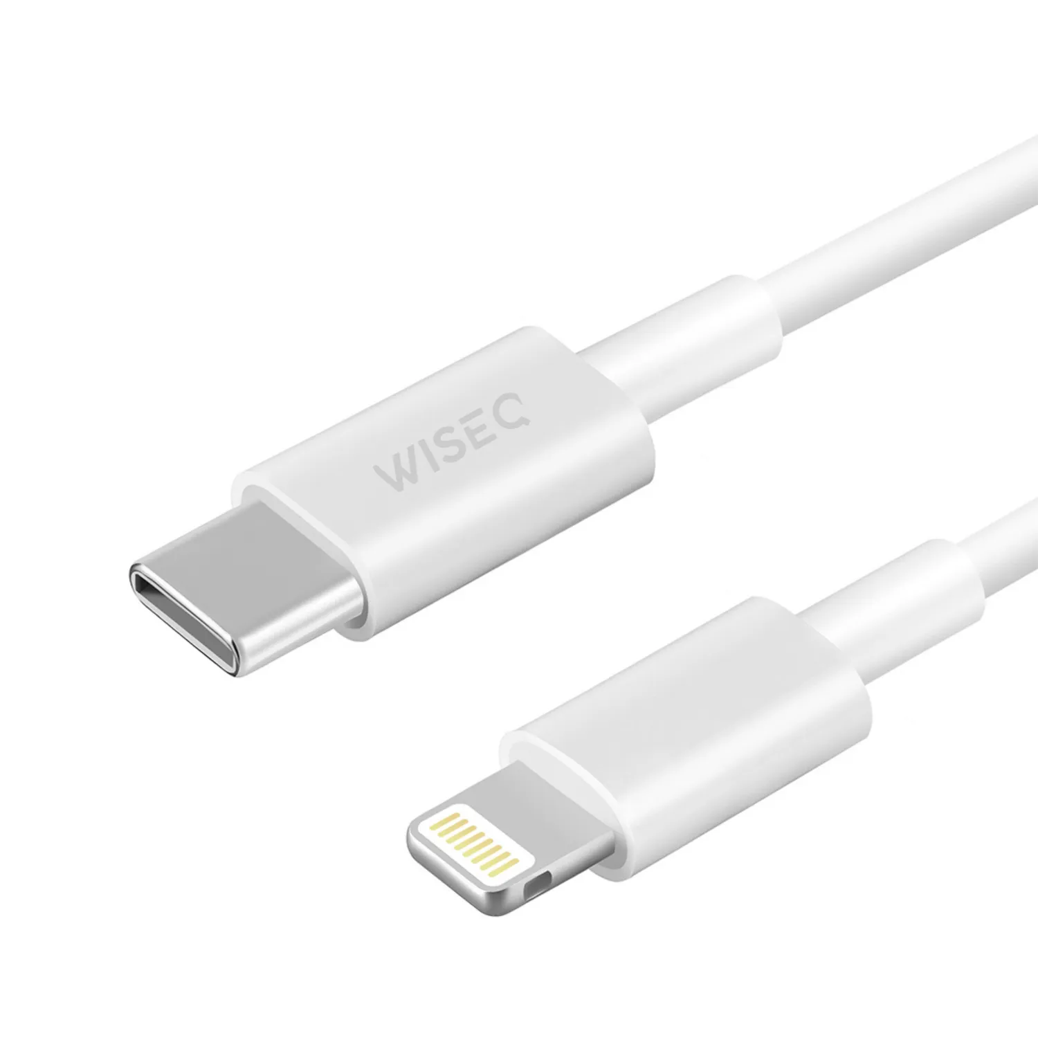 WISEQ USB-C naar Lightning kabel 3 meter wit snellaad