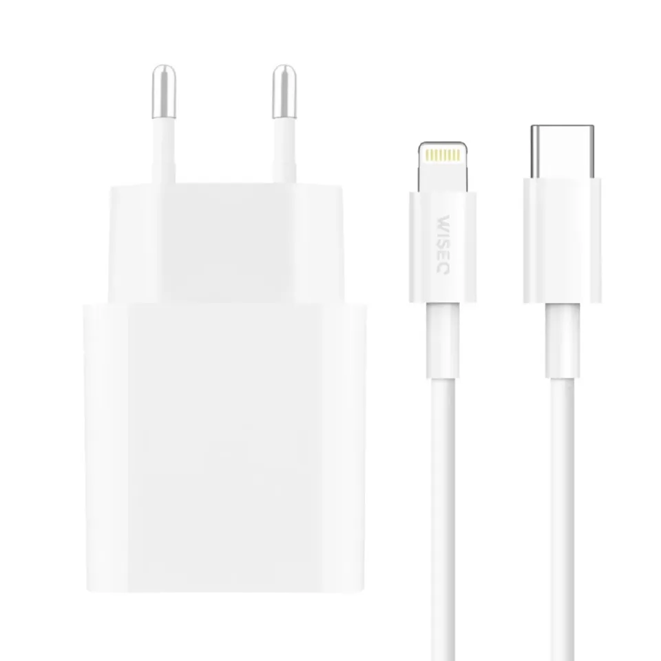 WISEQ 20W iPhone snellader Lightning kabel 3 meter wit