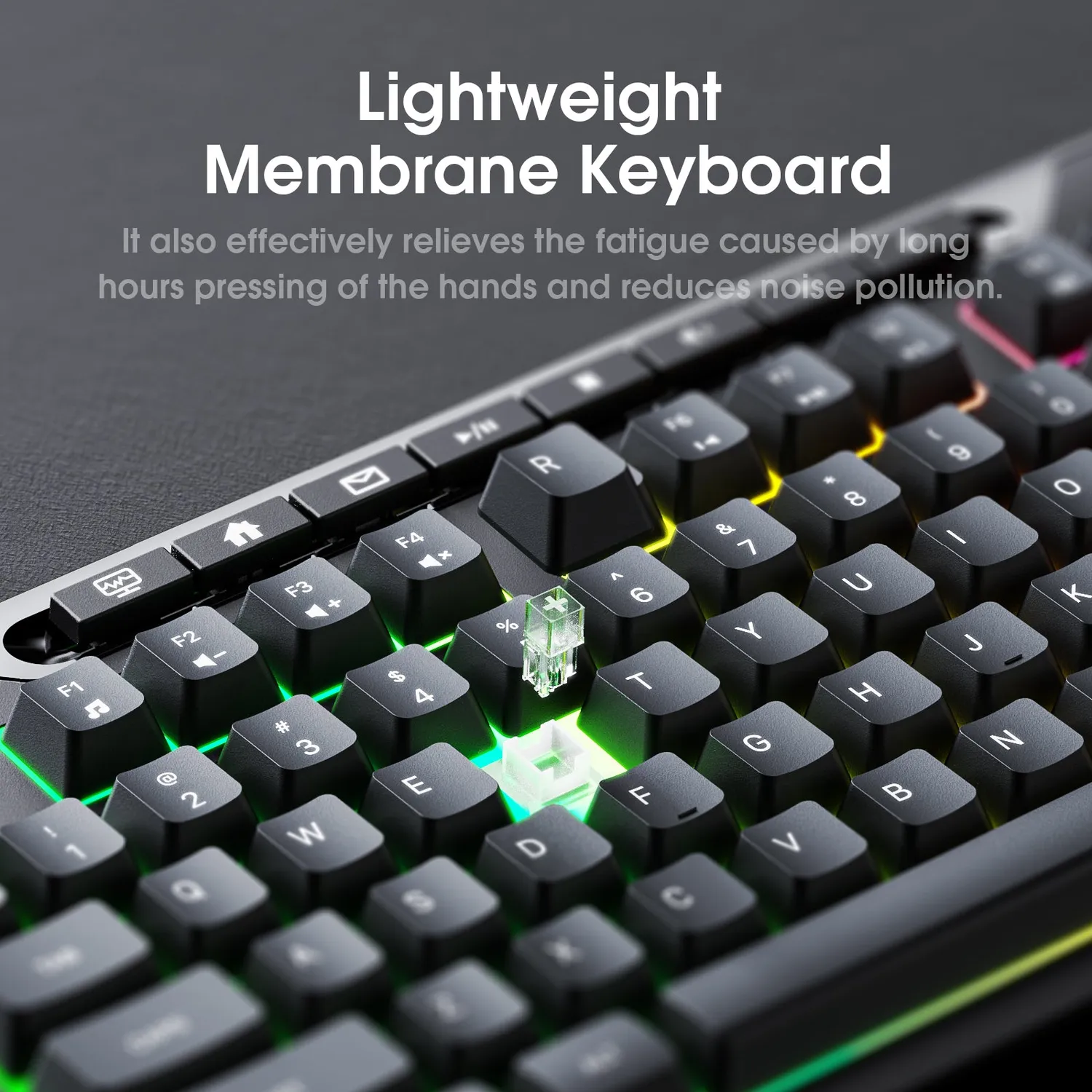 ONIKUMA G32 gaming toetsenbord zwart bedraad RGB