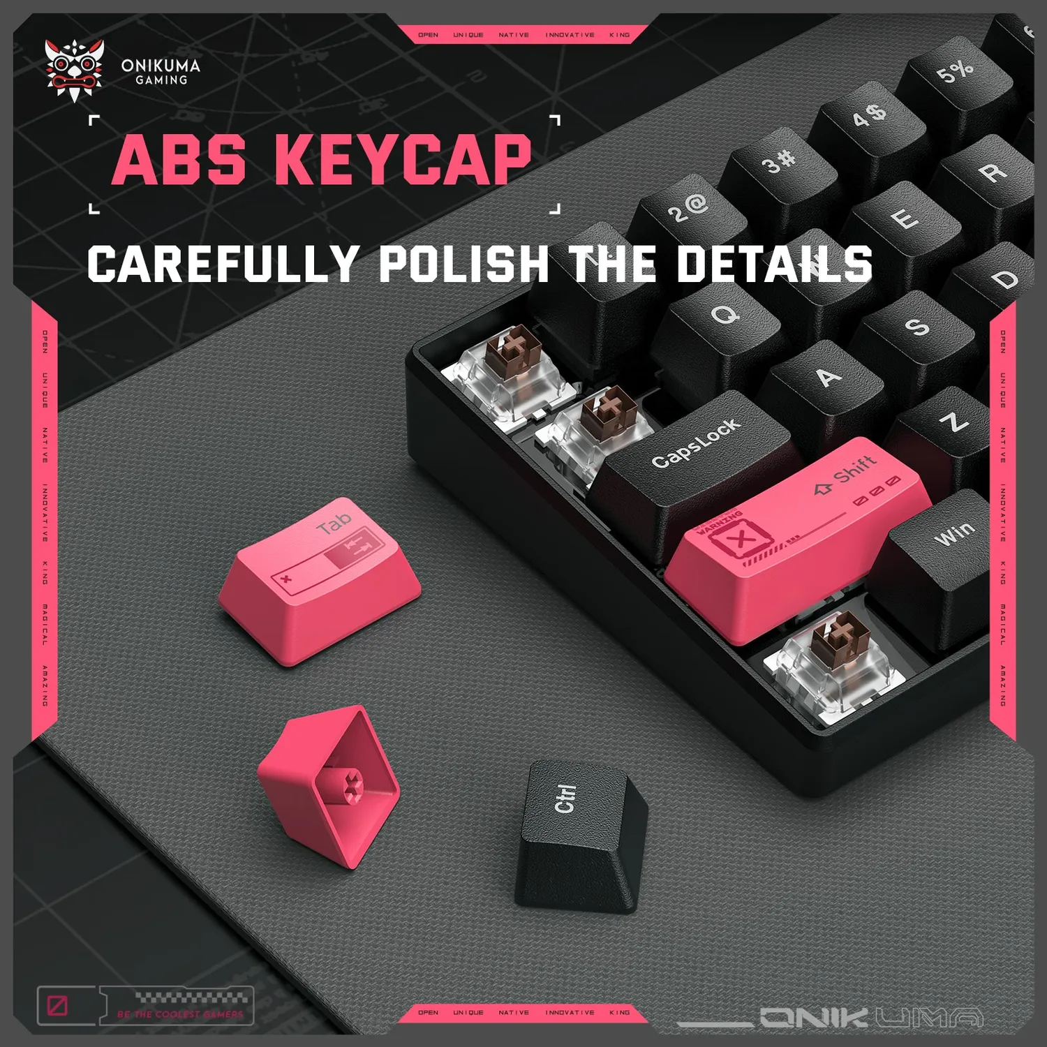 ONIKUMA G55 gaming toetsenbord 61 toetsen RGB compact