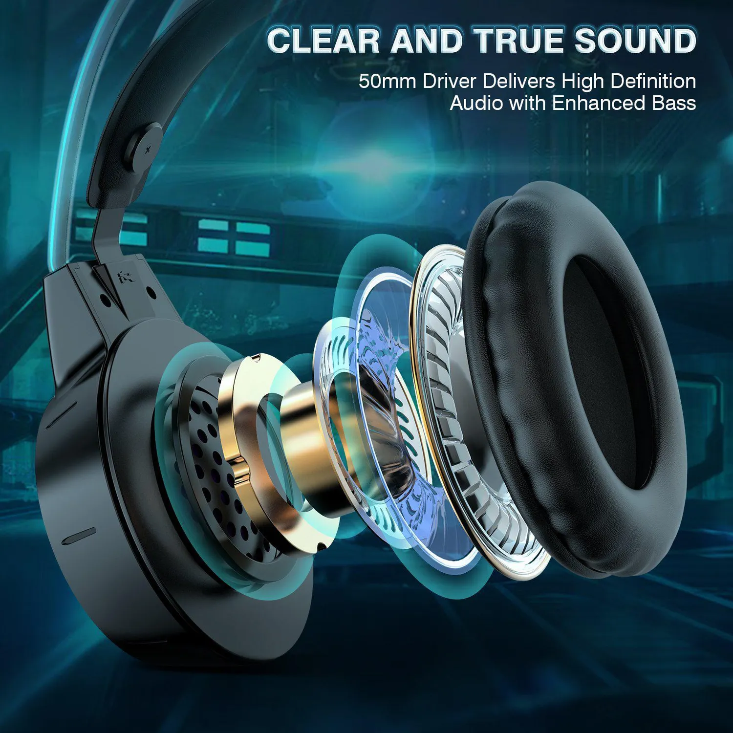 ONIKUMA X15 PRO gaming headset zwart – surround sound