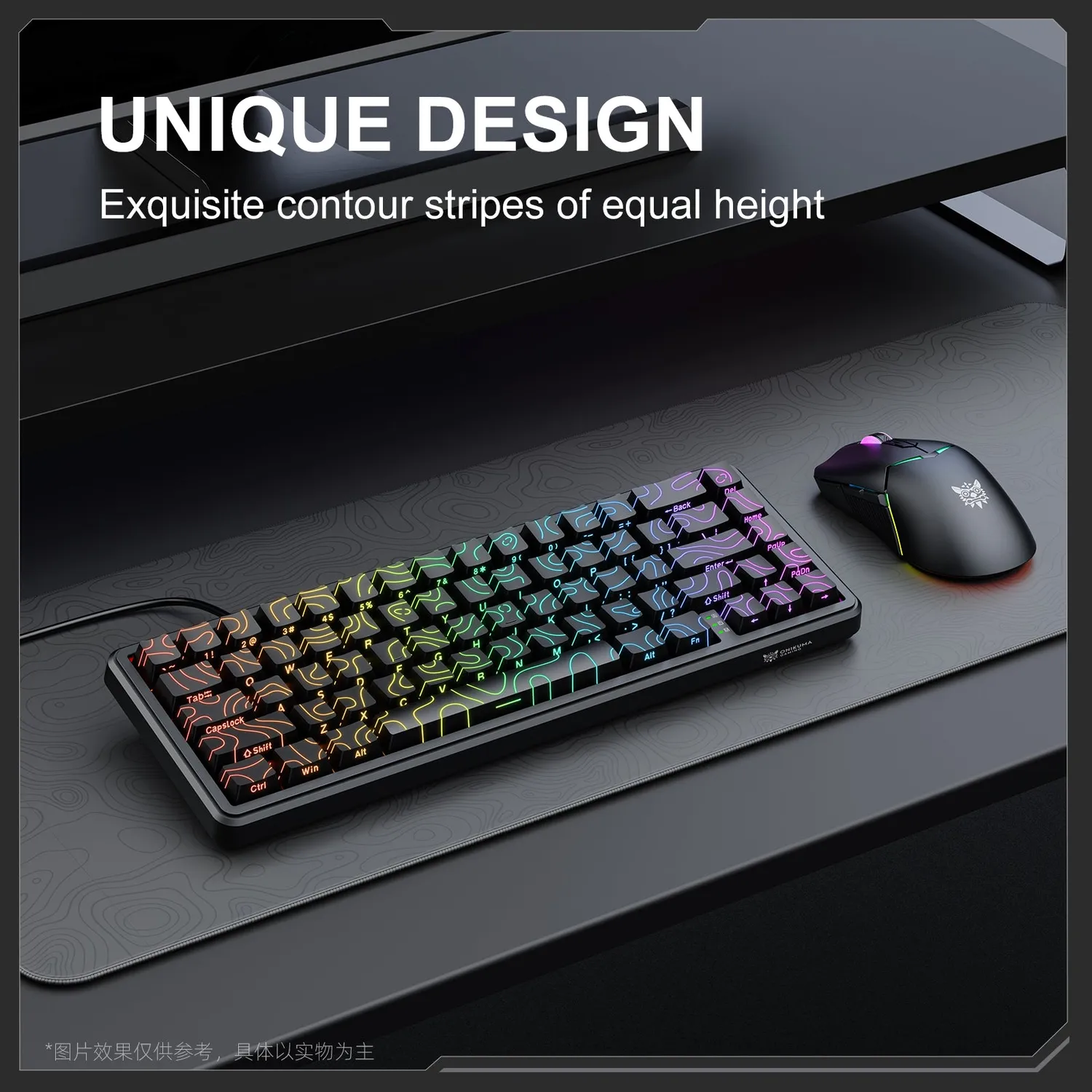 ONIKUMA G67 Toetsenbord 60% Bedraad RGB Magnetisch