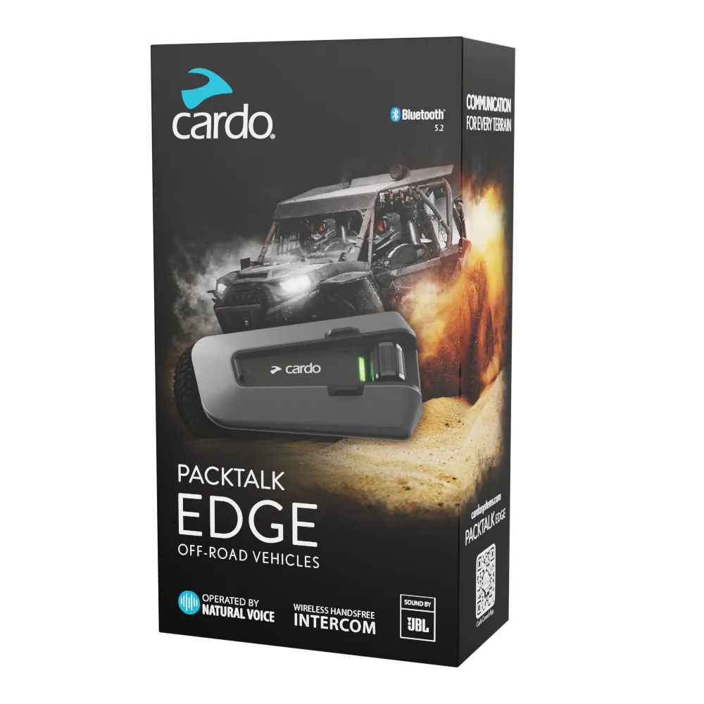 Cardo Packtalk Edge ORV intercom single mesh JBL