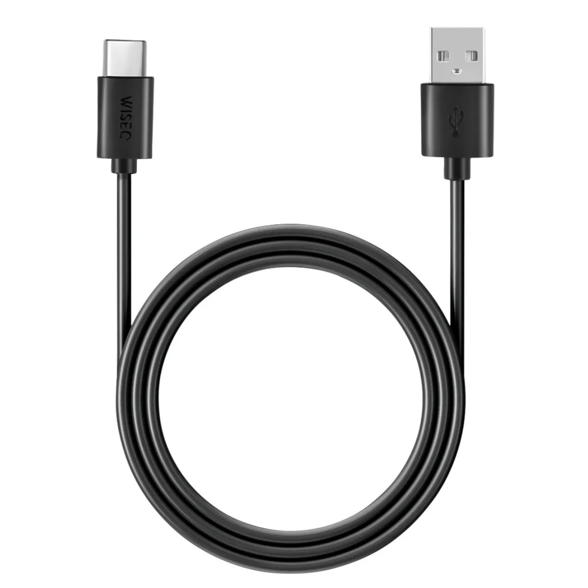 WISEQ USB-A naar USB-C Kabel 1m zwart Quick Charge