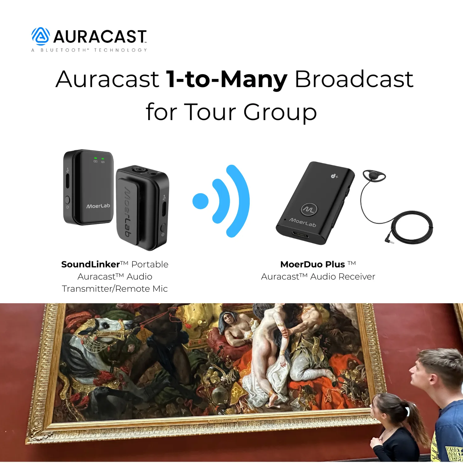 Moerlab MoerDuo Plus AHA02L Auracast ontvanger