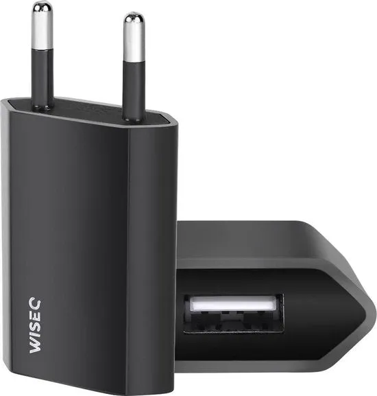 WISEQ USB adapter universeel zwart 5W 1-poort