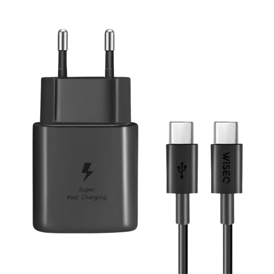 WISEQ 25W snellader USB-C kabel 2m zwart Samsung