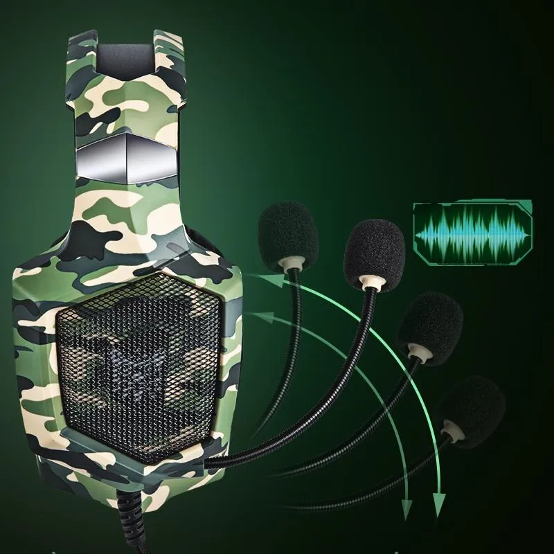 ONIKUMA K8 gaming headset bedraad RGB met microfoon