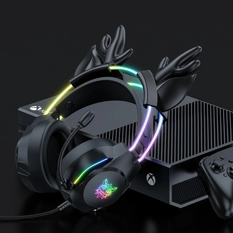 ONIKUMA X26 gaming headset roze bedraad RGB