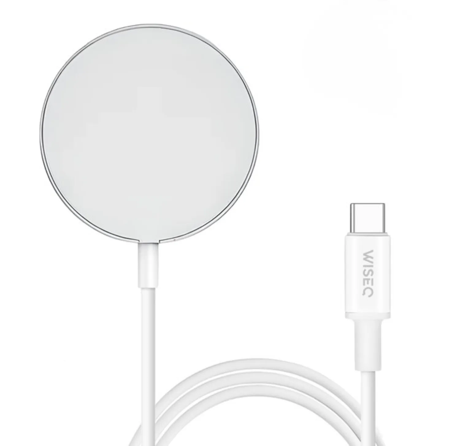 WISEQ MagSafe draadloze oplader 1,5 meter wit 15W