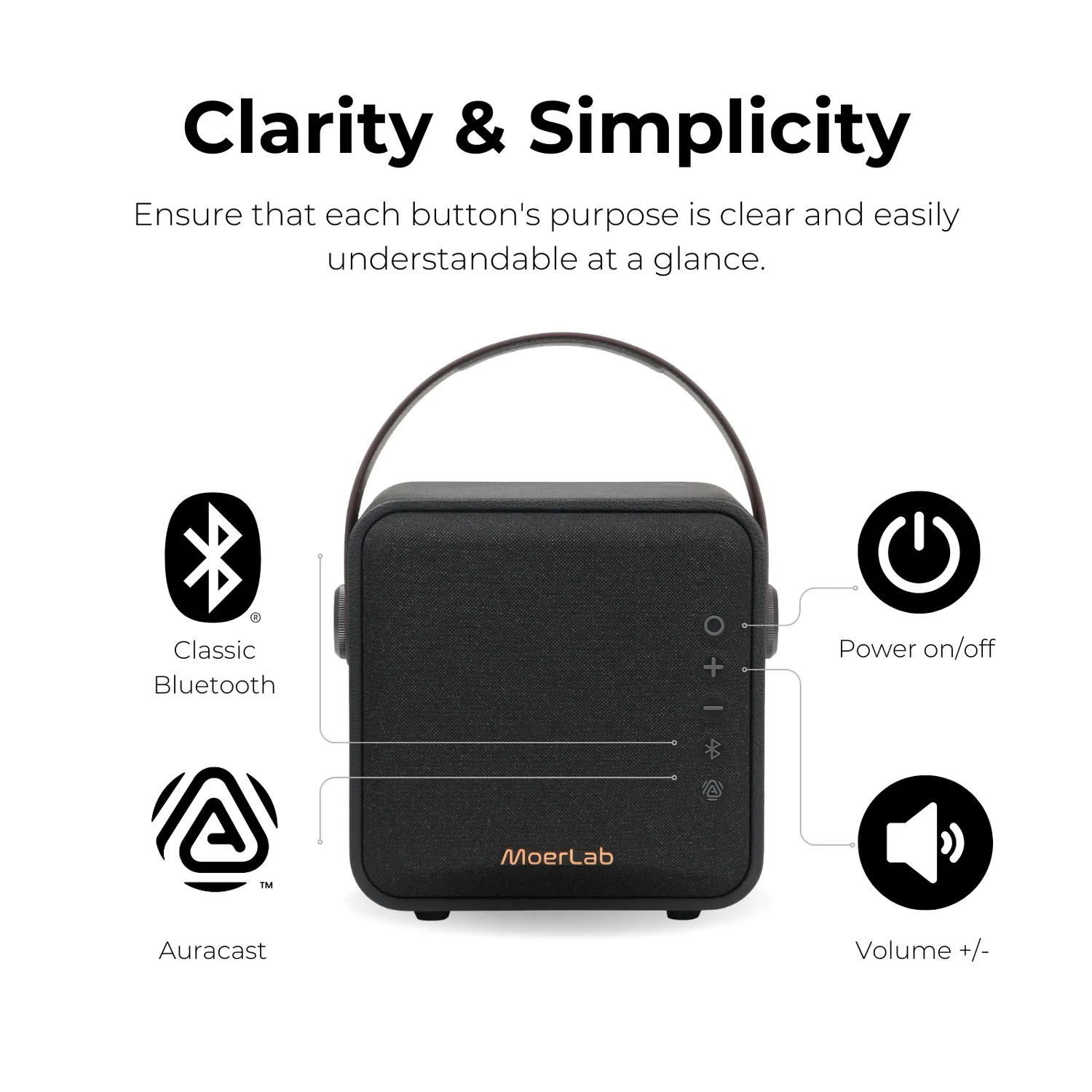 Moerlab Overture Auracast bluetooth speaker TWS stereo