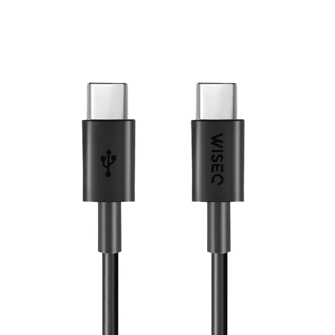 WISEQ Ultra 33W Snellader set met USB-C kabel 3m zwart