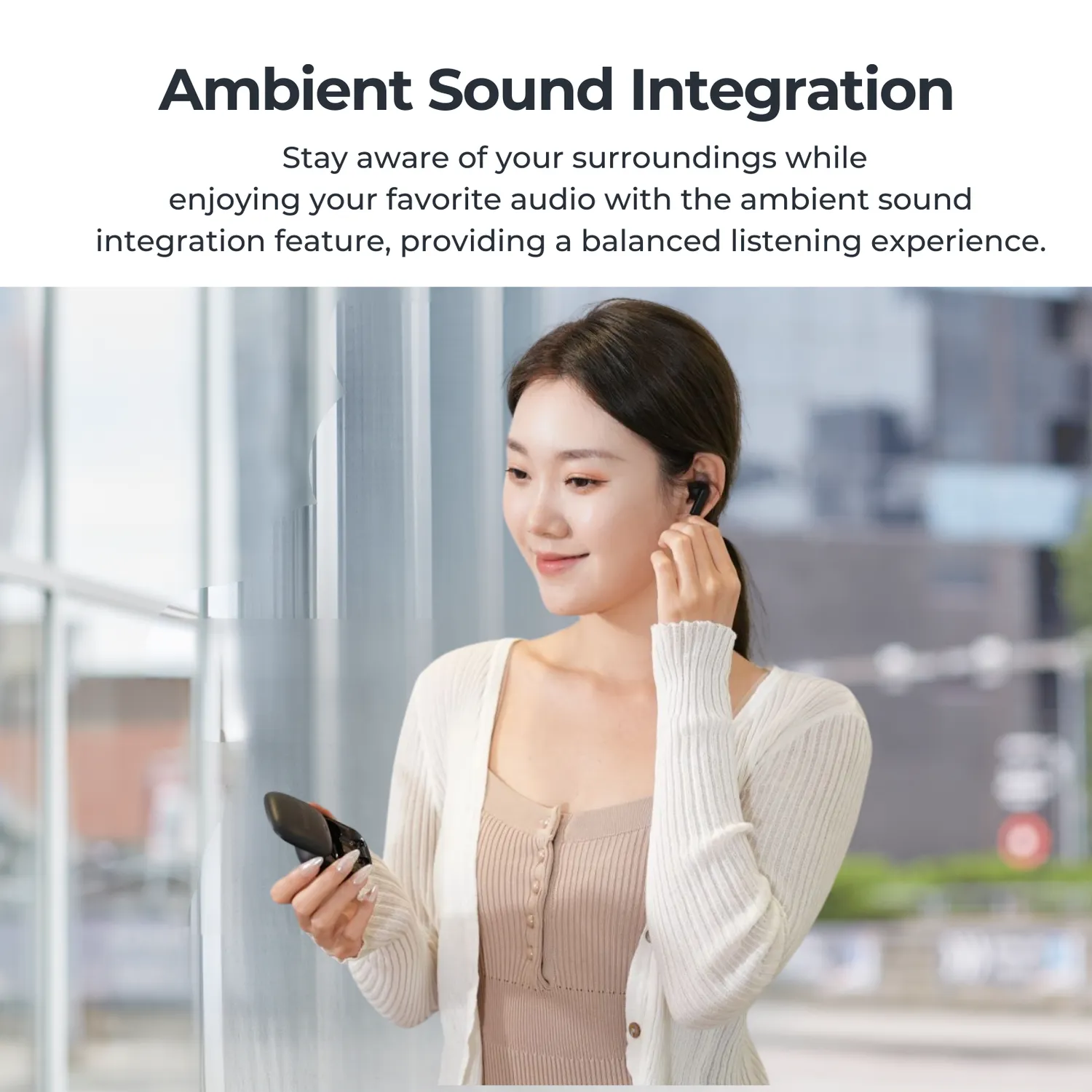Moerlab hearClear Auracast draadloze oordopjes