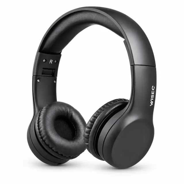 WISEQ Junior koptelefoon bedraad zwart 85dB
