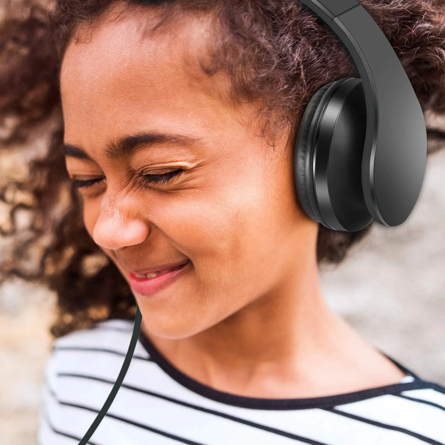 WISEQ BTwireless Kinder Koptelefoon Zwart – 8 Uur Muziek