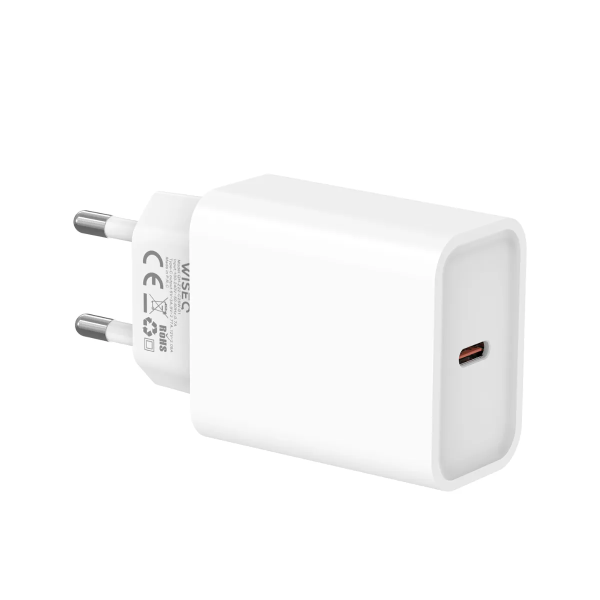 WiseQ 25W iPhone Oplader Lightning Kabel 2 Meter Wit
