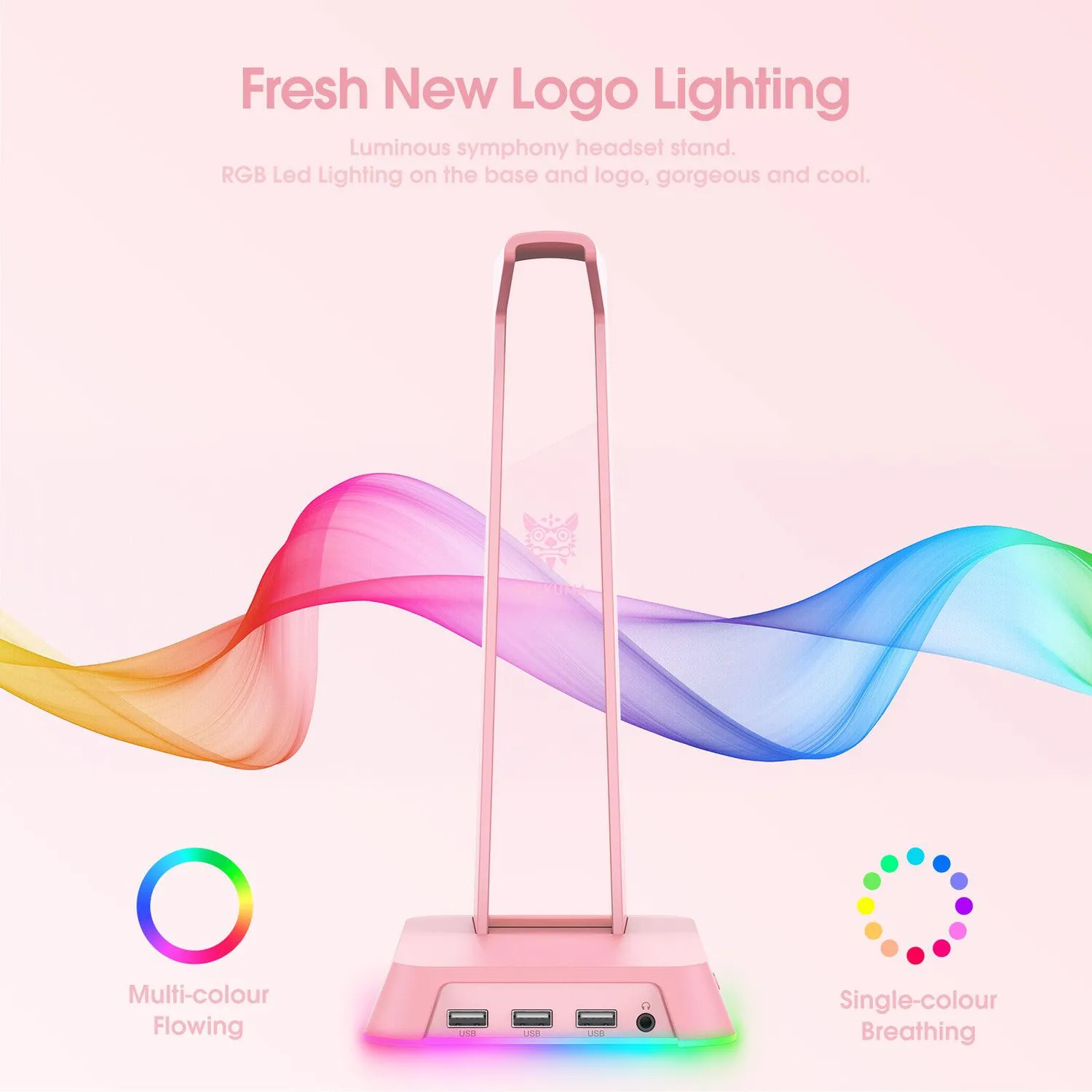 ONIKUMA ST2 headset standaard zwart met RGB