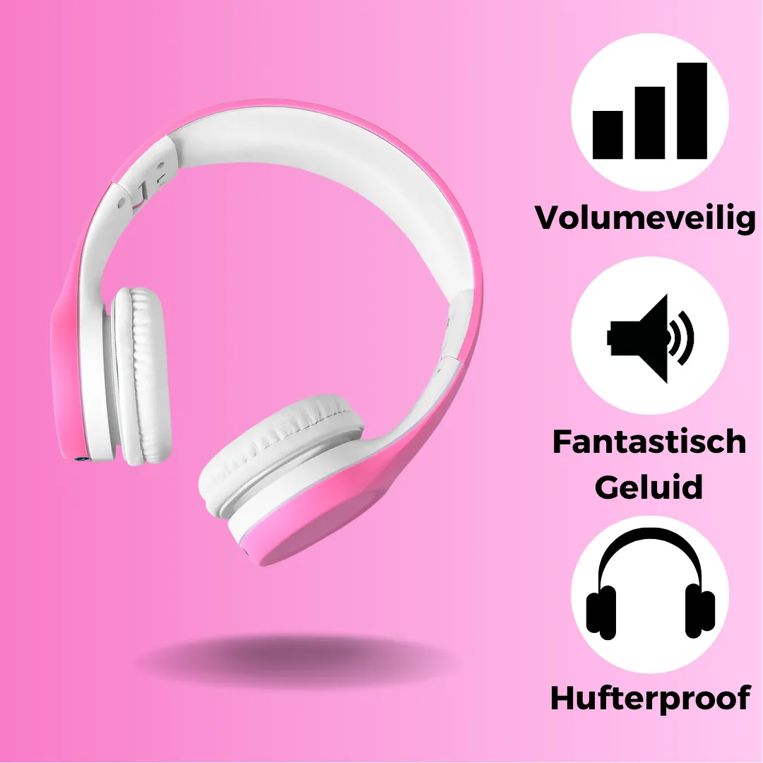 WiseQ Junior Kinder Hoofdtelefoon Roze 85dB