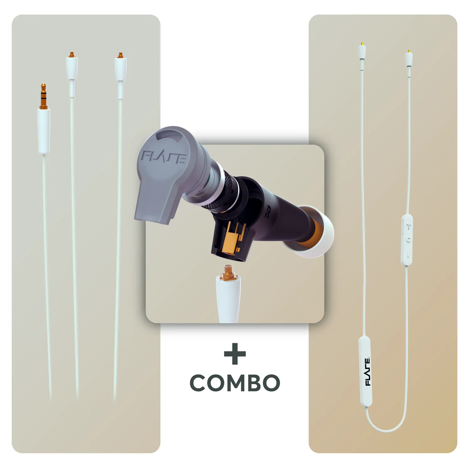 Flare Audio Studio Master IEM oordopjes wit bluetooth