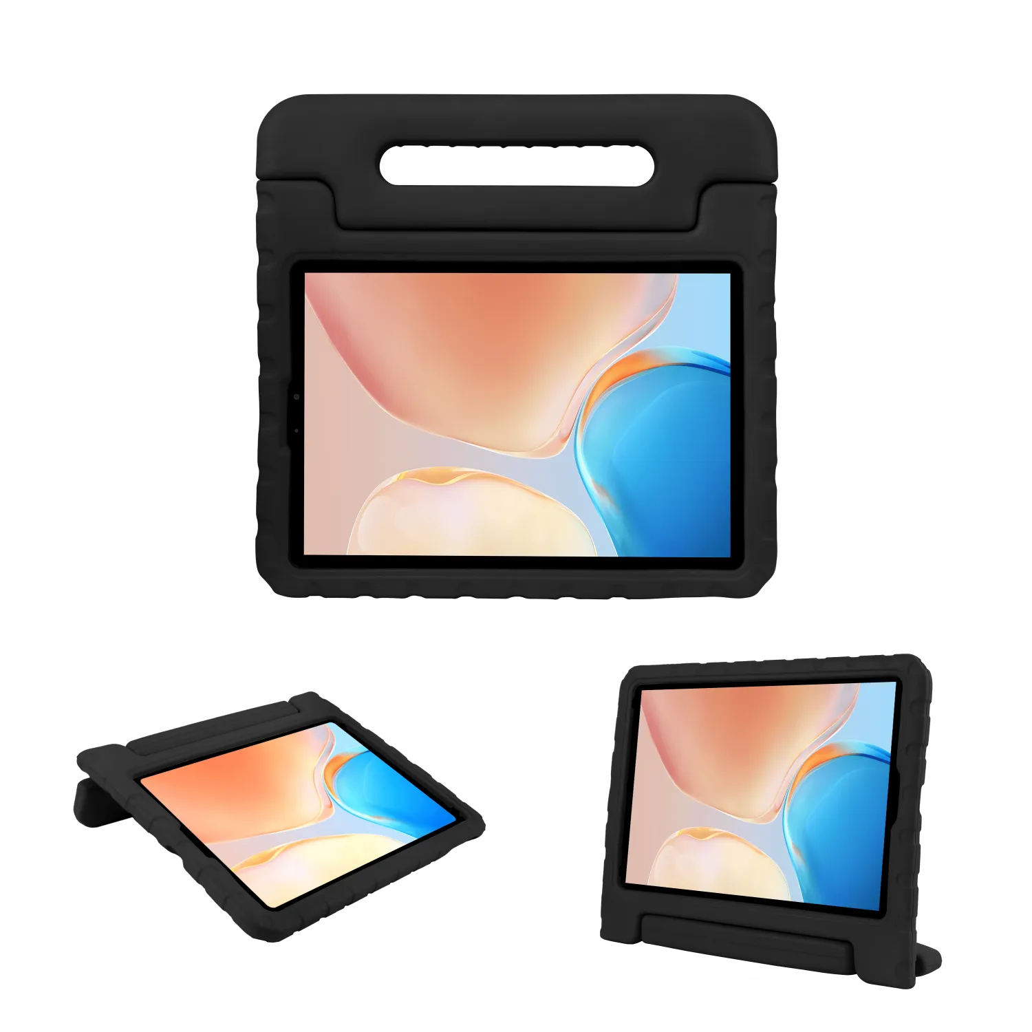 WISEQ iPad Hoes Kinderen 10.2 inch Zwart EVA met handvat