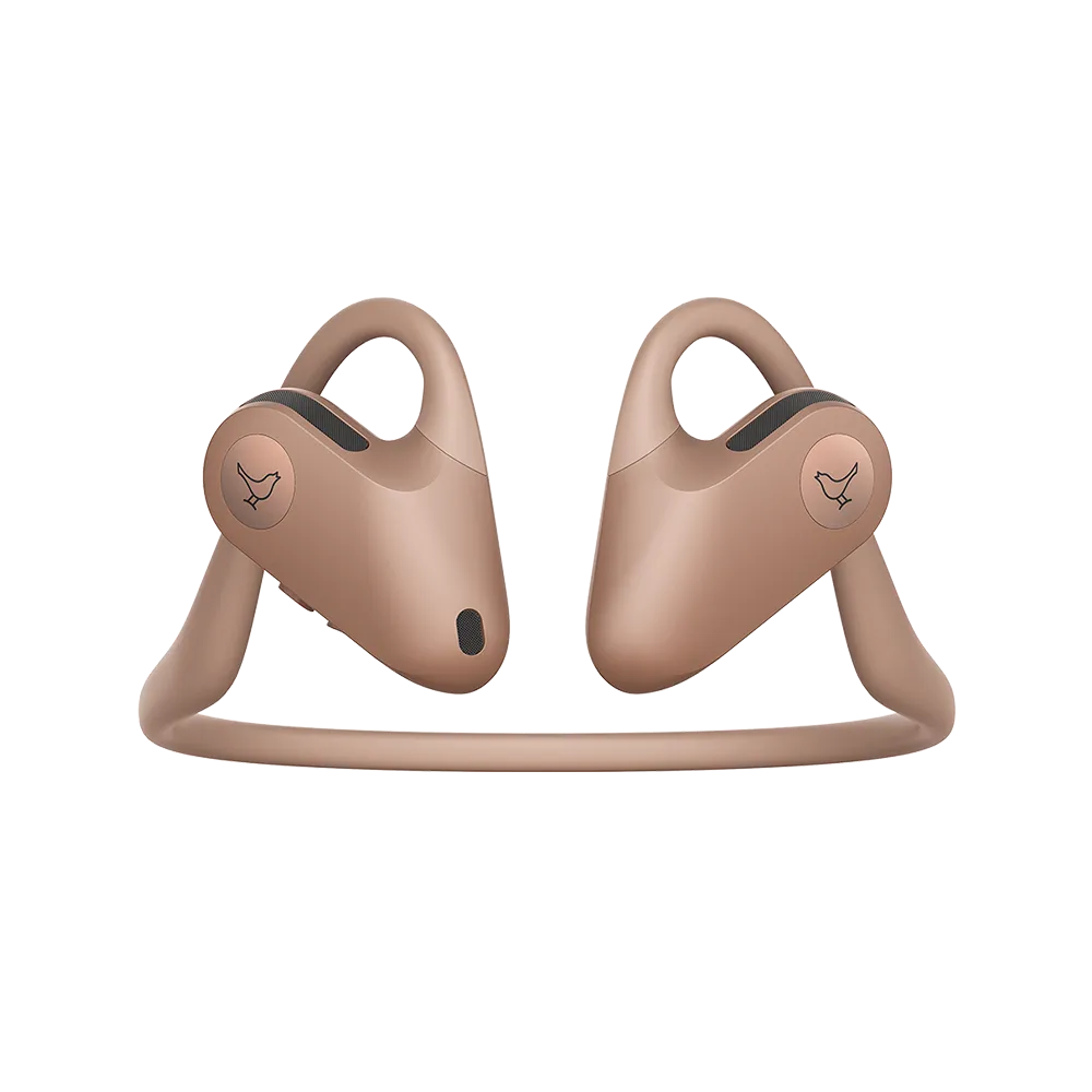 Libratone UP PANTONE open-ear oordopjes Mocha Mousse open ear