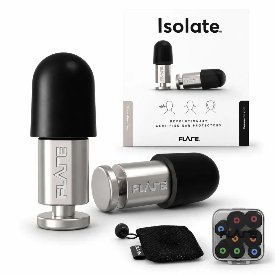 Flare Audio Isolate oordopjes Stone Aluminium 30dB