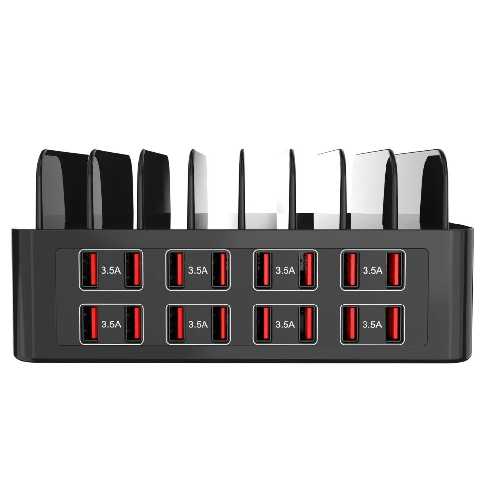 WISEQ 16 Poorten USB Hub 150W met Voeding 16x USB-A