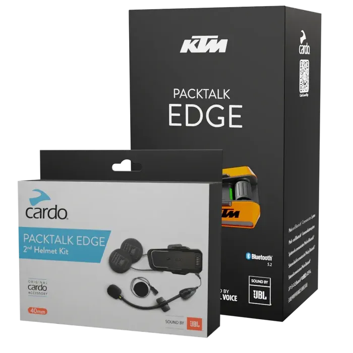 Cardo Packtalk Edge Intercom + 2e Helmet Kit Bundel Mesh