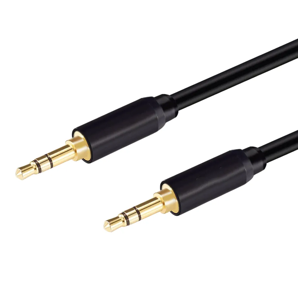 WiseQ Audiokabel 3.5mm jack 1 meter zwart stereo